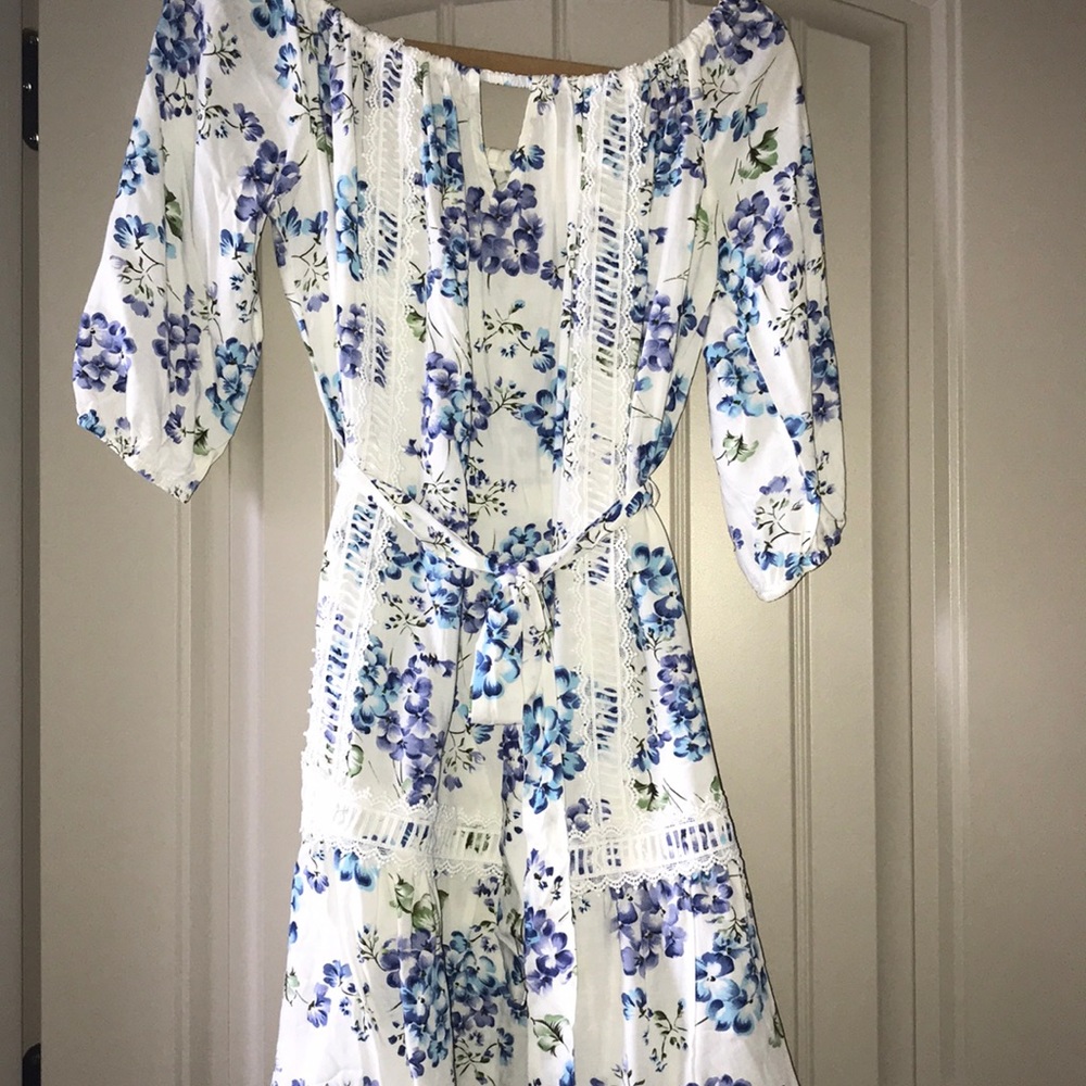 Floral off-the-shoulder dress NWT